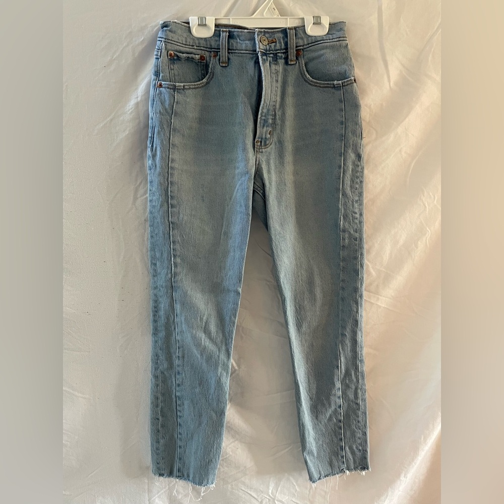 Abercrombie & Fitch Light Blue Slim Straight Ankle Jeans